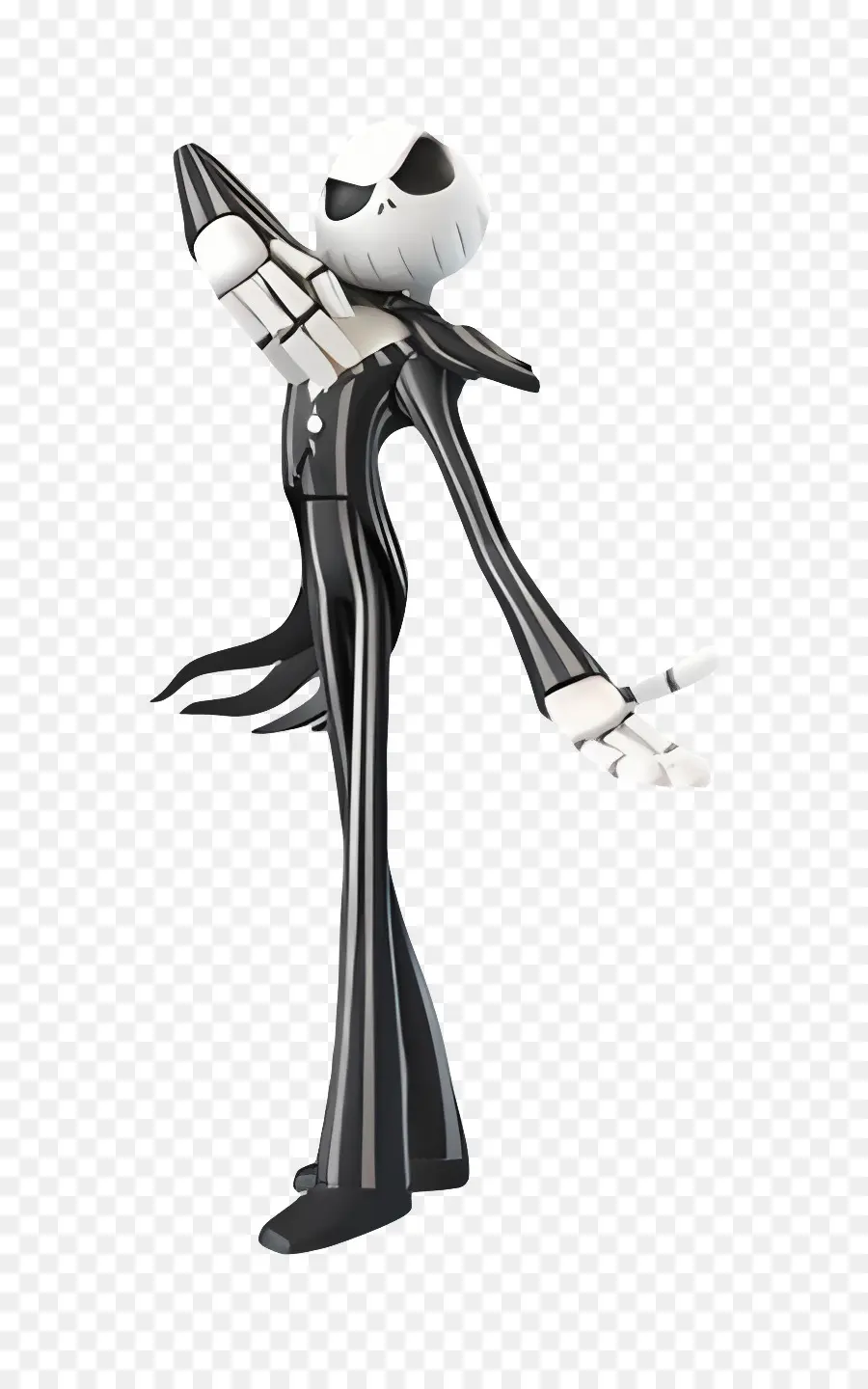 Jack Skellington，Personaje Esqueleto Con Traje A Rayas PNG