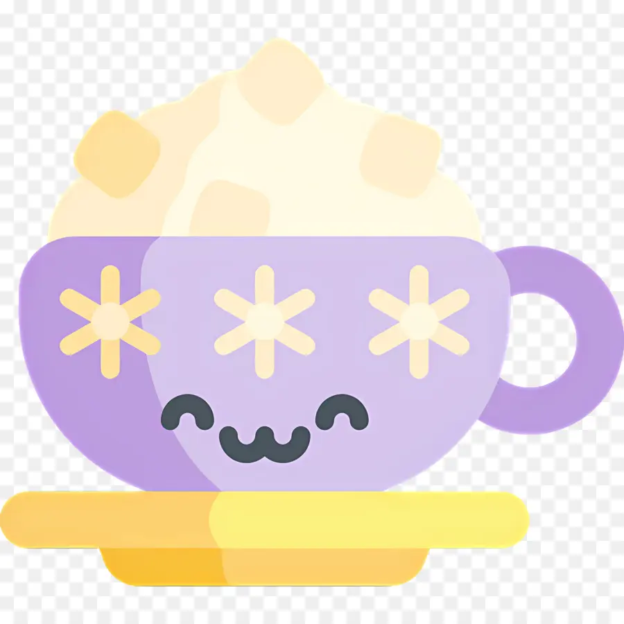 Chocolate Caliente Con Malvaviscos，Linda Taza PNG