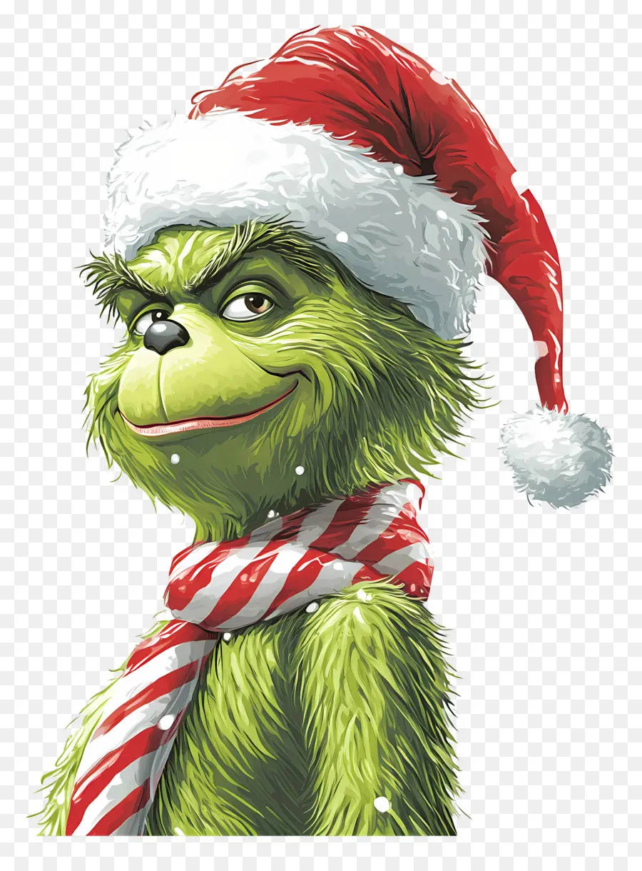 Grinch Navideño，Grinch Verde PNG