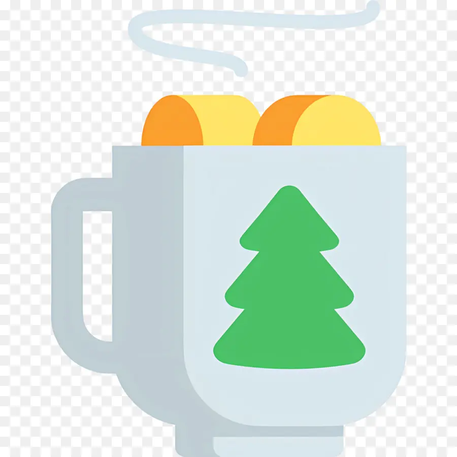 Chocolate Caliente Navideño，Taza De árbol PNG