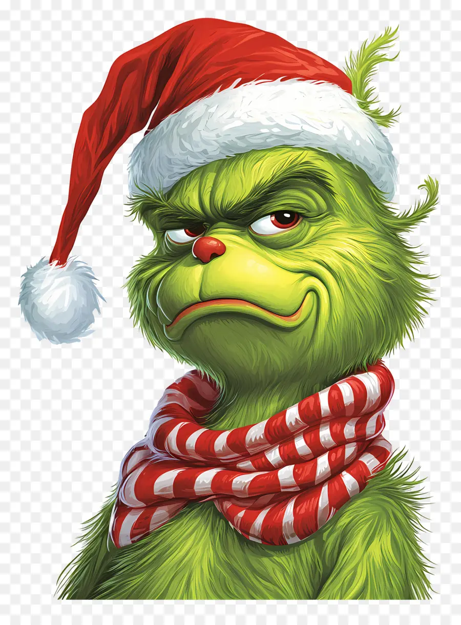 Grinch Navideño，Grinch Verde PNG