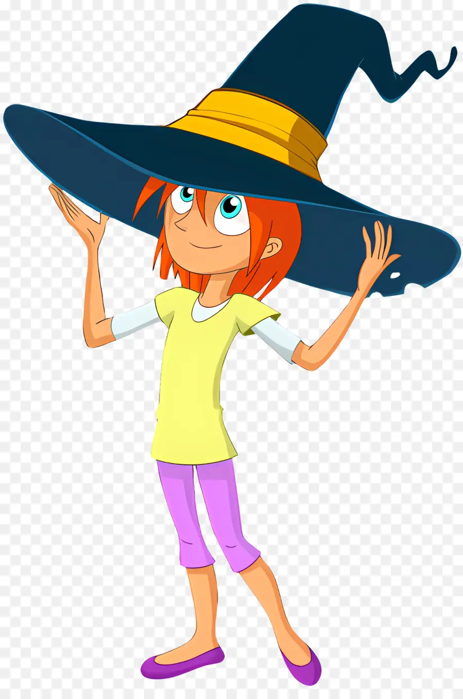 Personaje De Dibujos Animados，Chica Pelirroja Con Sombrero PNG