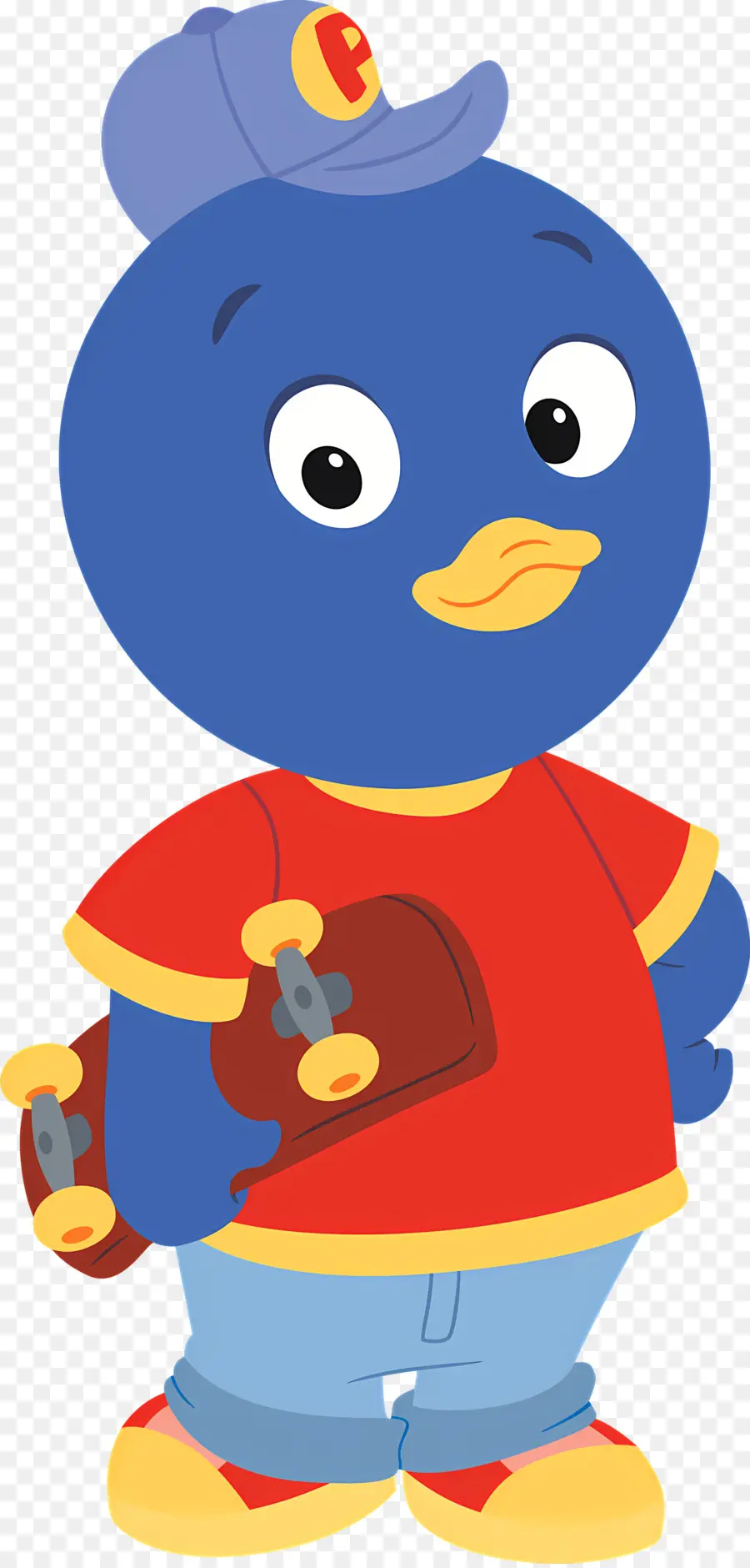 Backyardigans，Pájaro Azul Con Patineta PNG